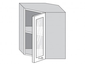 1.60.3у Шкаф настенный (h=720) угловой на 600мм со стекл. дверцей в Чёрмозе - chyormoz.magazin-mebel74.ru | фото