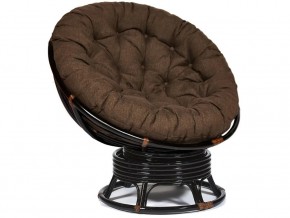 Кресло-качалка Papasan w 23/01 B с подушкой Antique brown, ткань Коричневый в Чёрмозе - chyormoz.magazin-mebel74.ru | фото