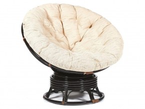 Кресло-качалка Papasan w 23/01 B с подушкой Antique brown, ткань Старт в Чёрмозе - chyormoz.magazin-mebel74.ru | фото