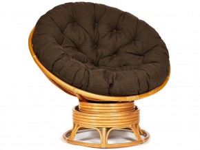 Кресло-качалка Papasan w 23/01 B с подушкой Honey, ткань Коричневый в Чёрмозе - chyormoz.magazin-mebel74.ru | фото