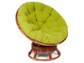 Кресло-качалка Papasan w 23/01 B с подушкой Pecan, флок Олива в Чёрмозе - chyormoz.magazin-mebel74.ru | фото