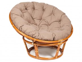 Кресло Papasan 23/01 W с подушкой Cognac, экошерсть Коричневый в Чёрмозе - chyormoz.magazin-mebel74.ru | фото