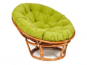 Кресло Papasan 23/01 W с подушкой Cognac, флок Олива в Чёрмозе - chyormoz.magazin-mebel74.ru | фото