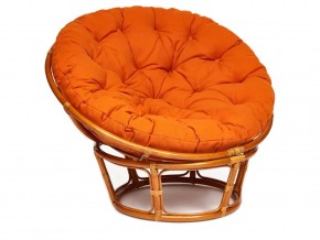 Кресло Papasan 23/01 W с подушкой Cognac, ткань Оранжевый в Чёрмозе - chyormoz.magazin-mebel74.ru | фото