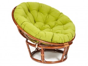 Кресло Papasan 23/01 W с подушкой Pecan, флок Олива в Чёрмозе - chyormoz.magazin-mebel74.ru | фото