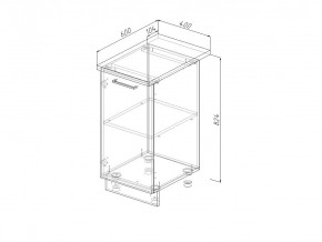 Н 40 Модуль нижний Без Столешницы МН 40 в Чёрмозе - chyormoz.magazin-mebel74.ru | фото