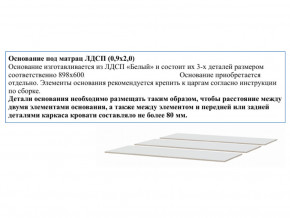 Основание из ЛДСП 0,9х2,0м в Чёрмозе - chyormoz.magazin-mebel74.ru | фото