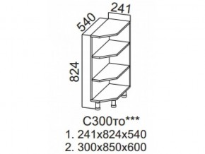 С300то Стол рабочий 300 (торцевой открытый) в Чёрмозе - chyormoz.magazin-mebel74.ru | фото