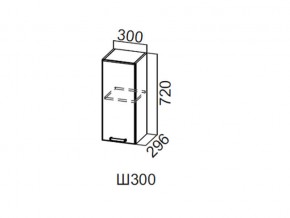 Ш300/720 Шкаф навесной 300/720 в Чёрмозе - chyormoz.magazin-mebel74.ru | фото