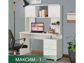 Стол компьютерный Максим-1 Ясень Анкор Светлый в Чёрмозе - chyormoz.magazin-mebel74.ru | фото