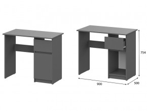 Стол письменный 900 Денвер Графит серый в Чёрмозе - chyormoz.magazin-mebel74.ru | фото